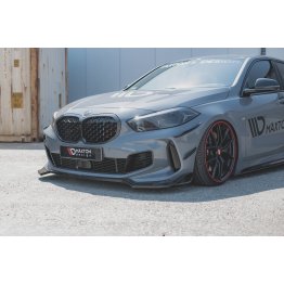 Накладка сплиттер на передний бампер на BMW 1 F40 M-Pack / M135i